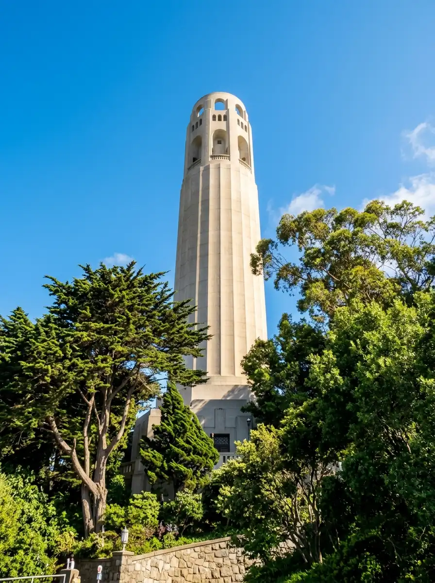 Coit Tower on Telegraph Hill