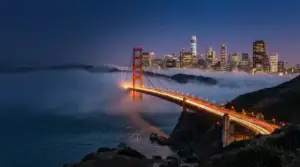 Illuminated Golden Gate Bridge